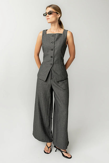 Arden Herringbone Vest
