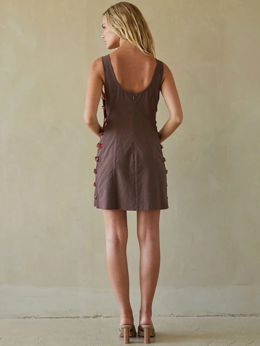 Zayla Beaded Mini Dress