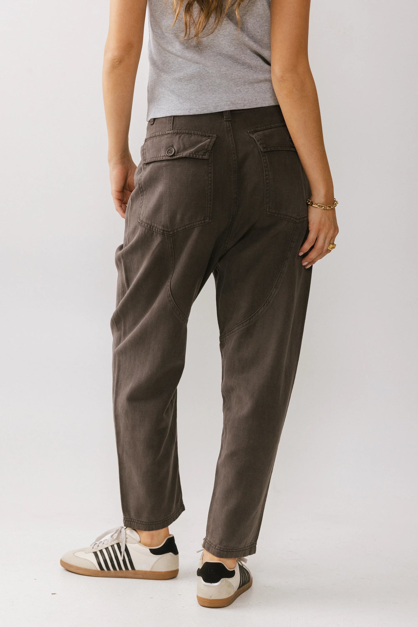 Rosie Tencel Loose Pants in Charcoal FINAL SALE