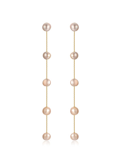 Dripping Pearl Delicate Drop Earrings