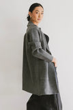 Micha Knitted Cardigan in Charcoal FINAL SALE