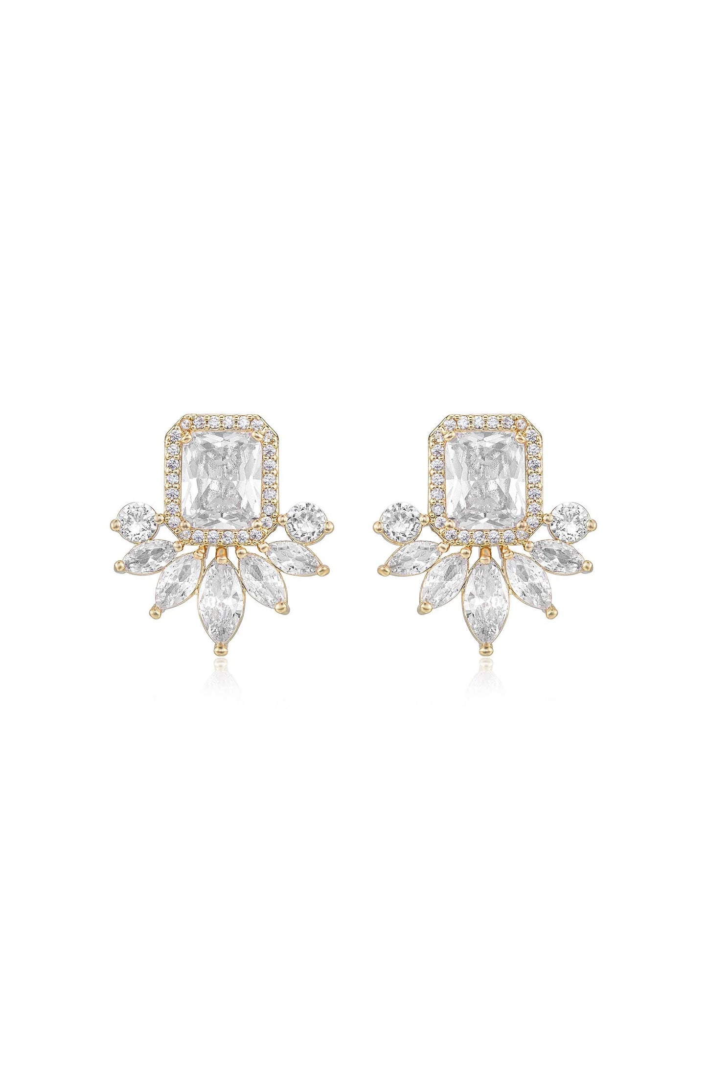 Shine Crystal Stud Earrings