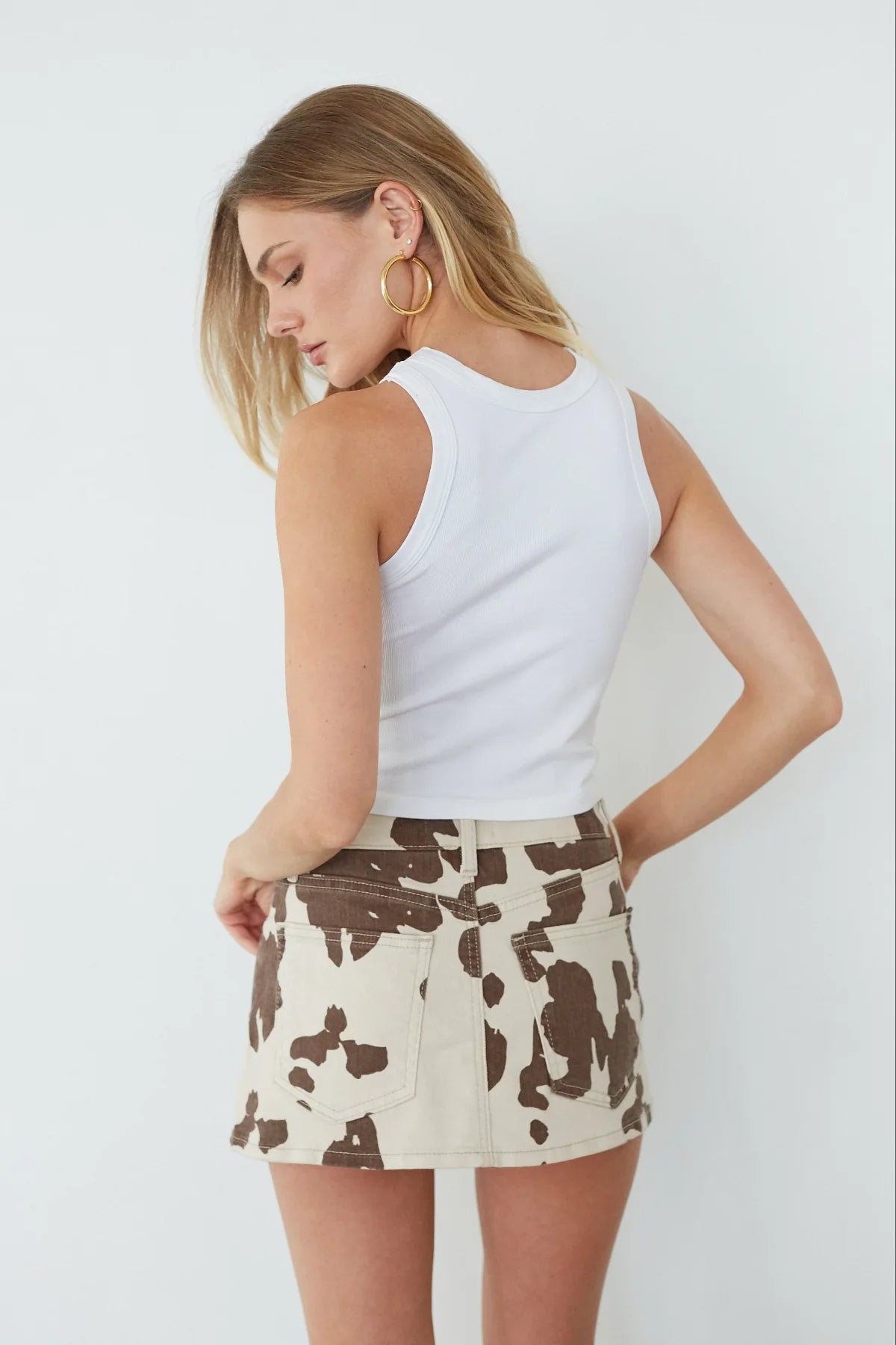 Dasha Micro Mini Denim Skort