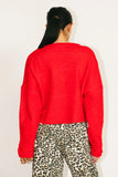 Maci Cardigan in Red