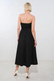 MYSTIC MIDI DRESS STRAPLESS COTTON DRESS