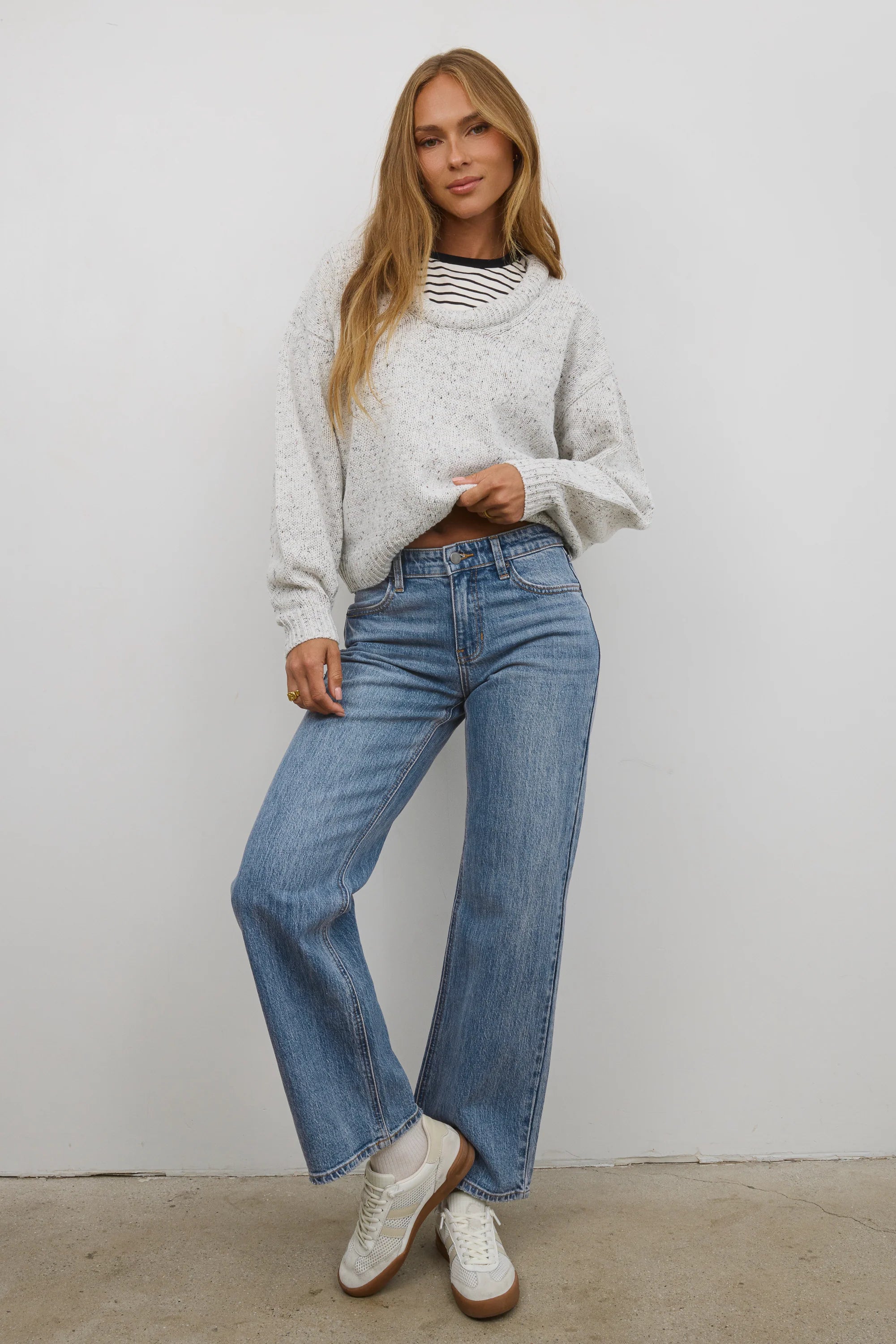 Fern Relaxed Sweater in Ivory