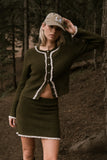 Remy Contrast Mini Skirt