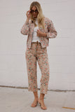 Kellie Floral Bomber Jacket in Vintage Ginger FINAL SALE