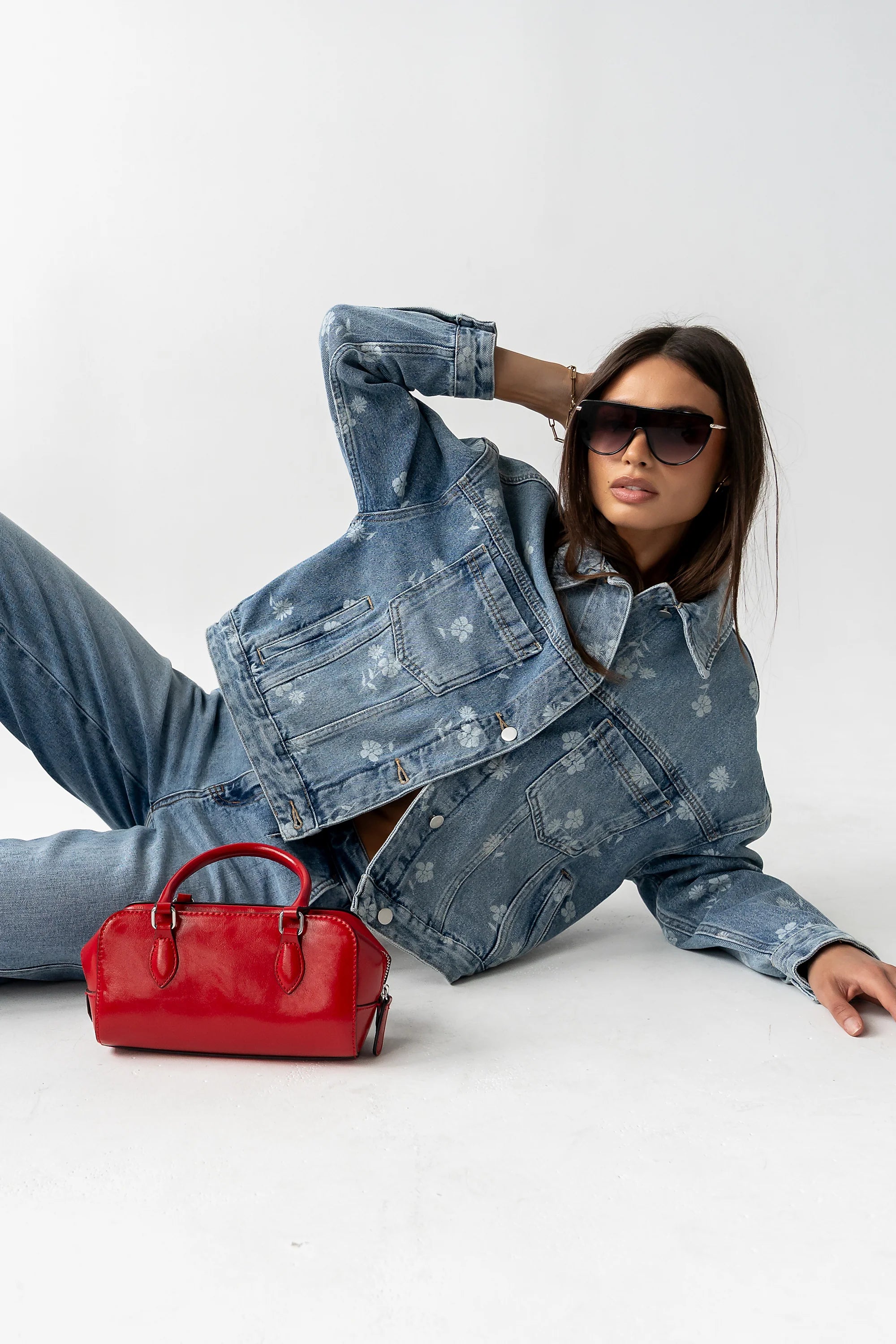 Carla Floral Denim Jacket