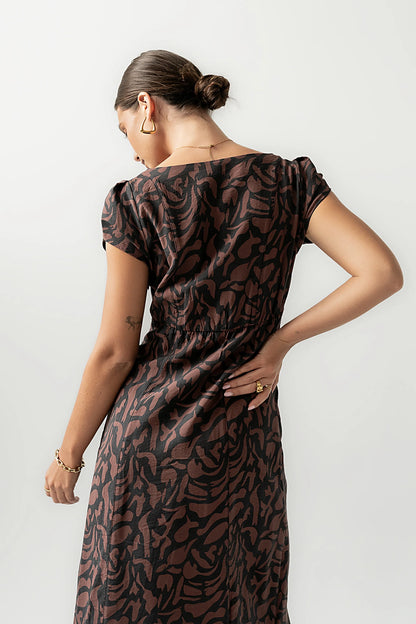 Kennedy Abstract Maxi Dress FINAL SALE