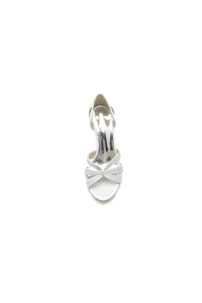 Sexy Open Toe Hollow Out Wedding Shoes With Rhinestone