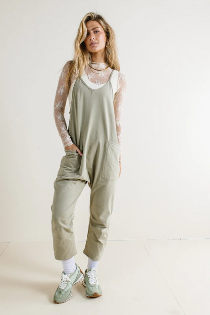 Dont Stop Onesie in Sage FINAL SALE