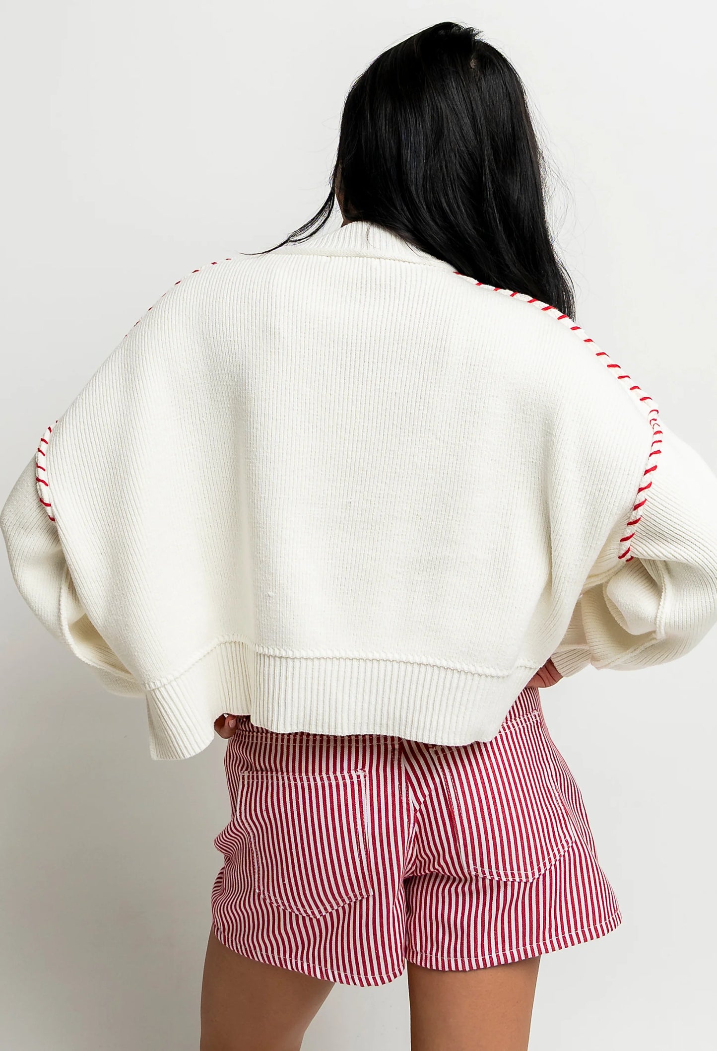 USA Oversized Sweater in Off White FINAL SALE