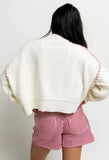 USA Oversized Sweater in Off White FINAL SALE
