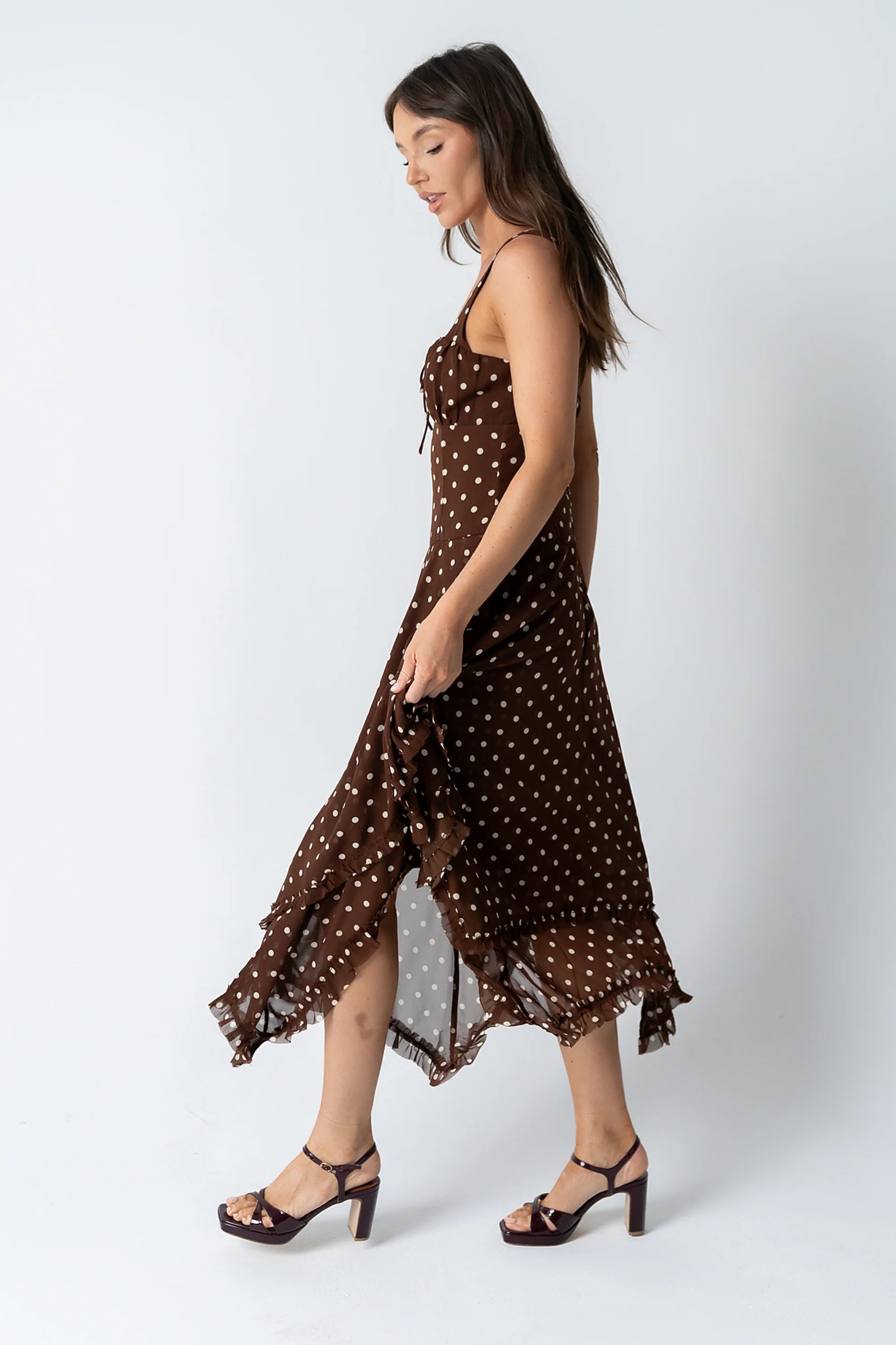 Katalina Polka Dot Maxi Dress