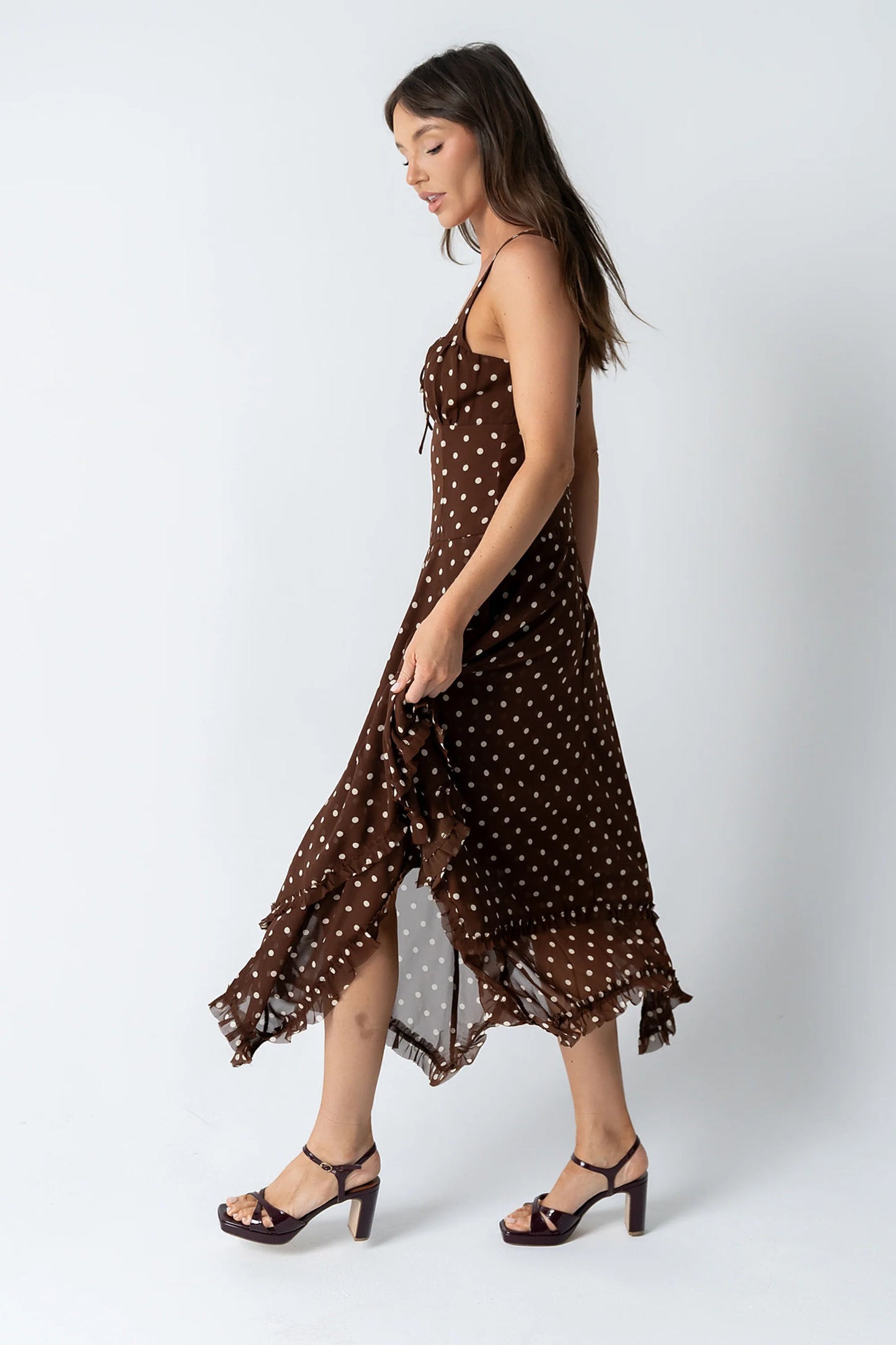 Katalina Polka Dot Maxi Dress