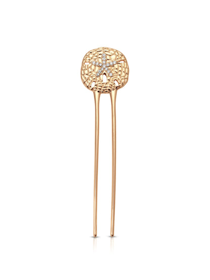 Sand Dollar Hair Pin