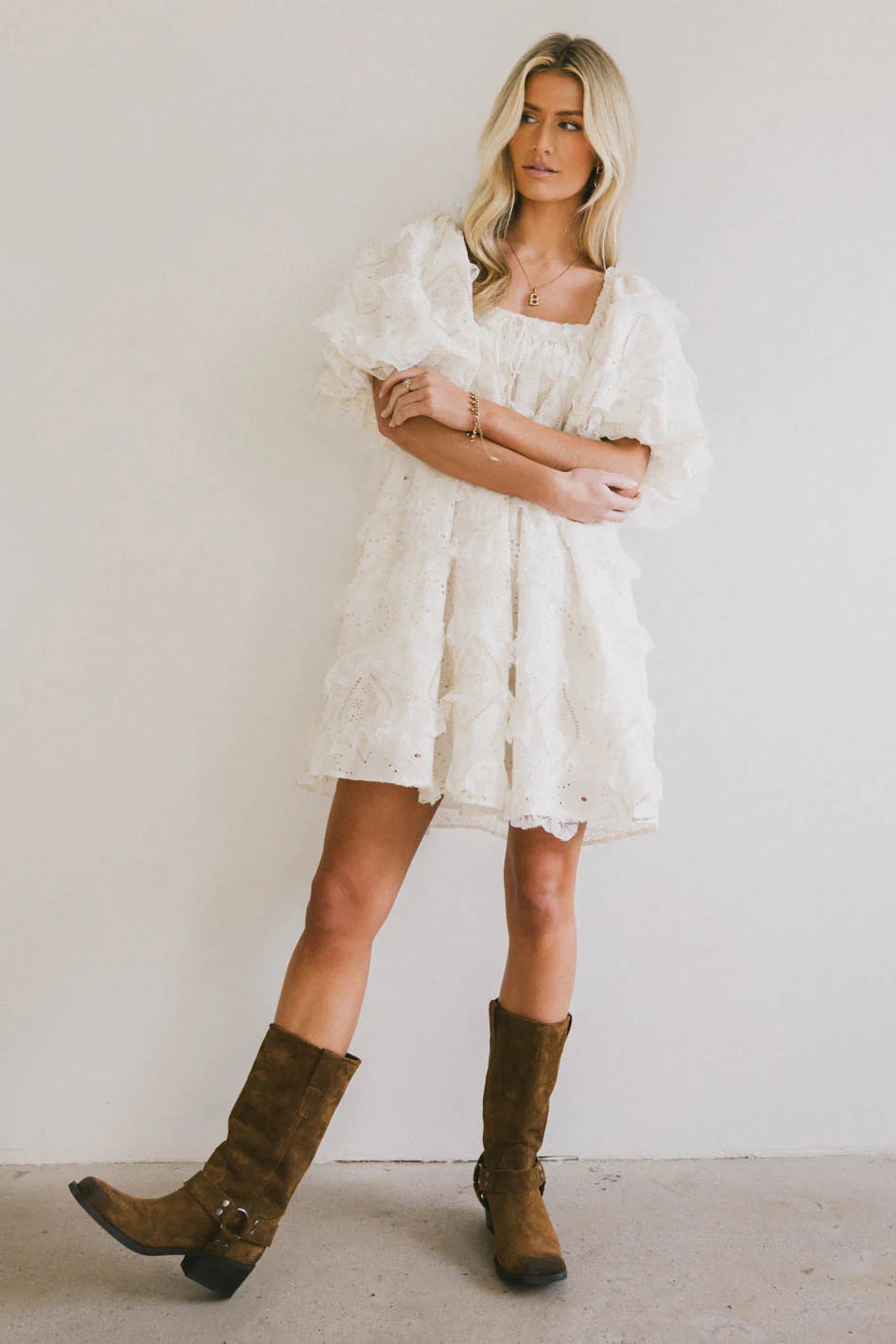 Solene Babydoll Mini Dress FINAL SALE