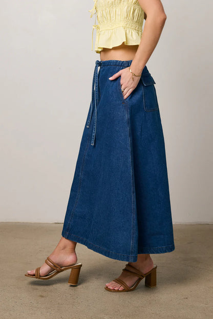 Arlo Denim Maxi Skirt FINAL SALE
