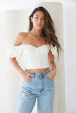 Jayden Puff Sleeve Bustier Top