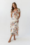 Lauren Ruffle Floral Maxi Dress