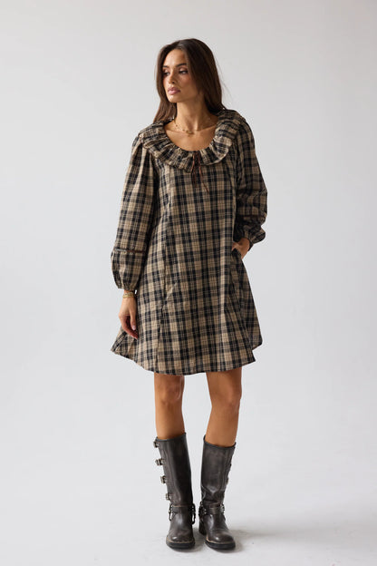 Darlene Plaid Midi Dress FINAL SALE