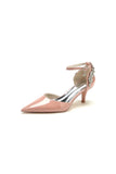 Pointed Toe Wedding Shoes with Rhinestone