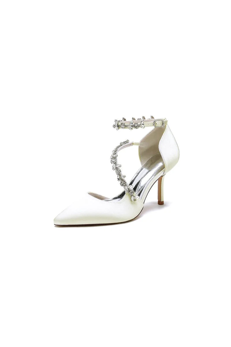 Pointed Toe Slingback Strap High Heel