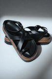 Carol Strappy Sandal in Black
