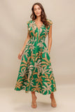 LUSH STILLNESS COTTON MIDI DRESS