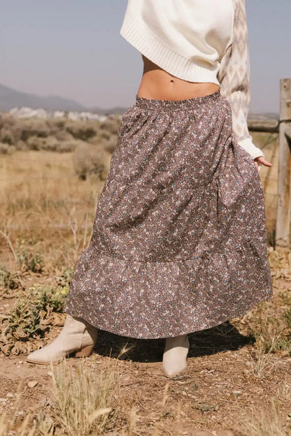 Mara Tiered Midi Skirt FINAL SALE