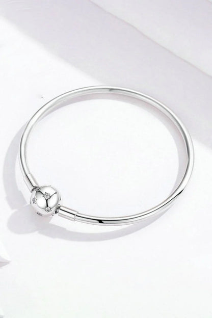Star Bangle Bracelet In Sterling Silver