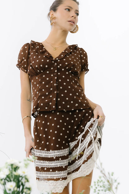 Nacie Polka Dot Blouse