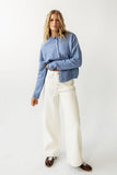 Eden Baggy Jeans in Ecru FINAL SALE