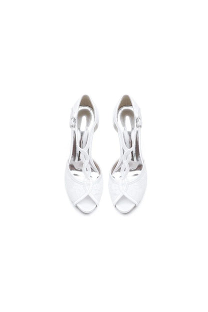Peep Toe High Heel Shoes Ankle Strap