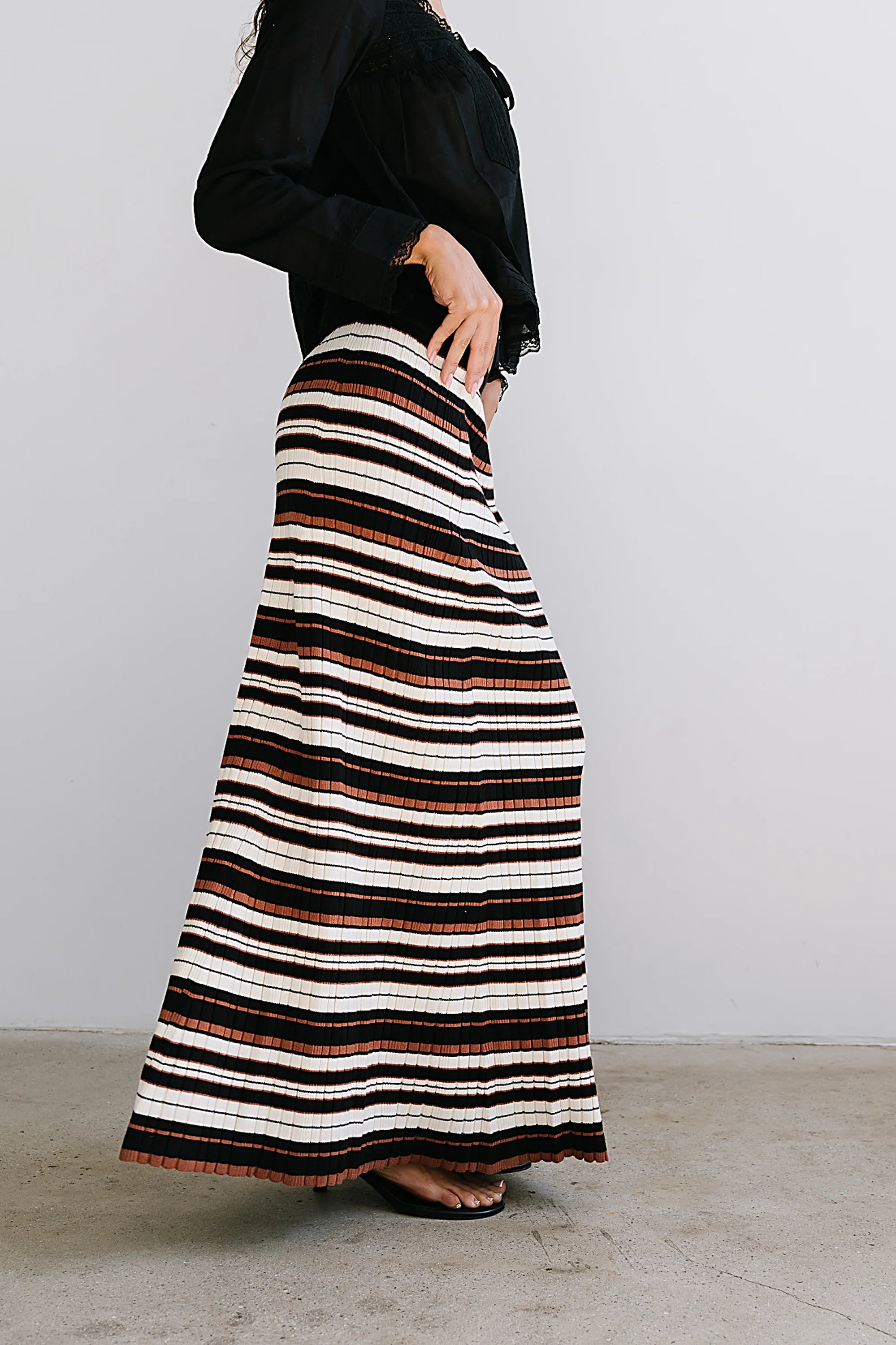 Anne Striped Maxi Skirt test product