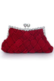 Glamourous Silk With Crystal Rhinestone Glitter Adjustable Wallets Accessories
