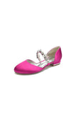 Flats with Rhinestone embellished Strap Party