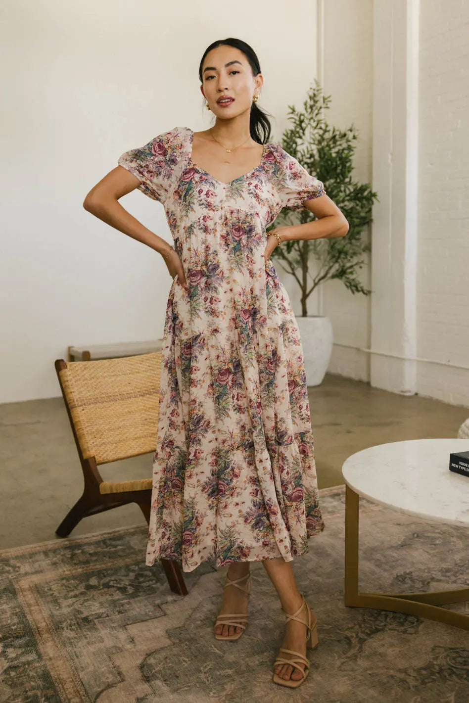 Keiko Floral Midi Dress FINAL SALE