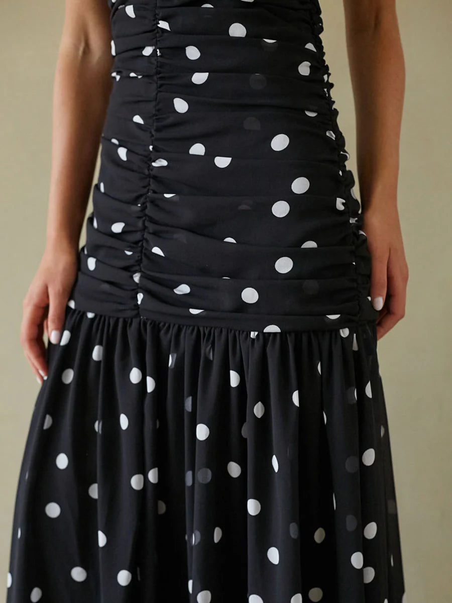 Tansy Ruched Maxi Dress