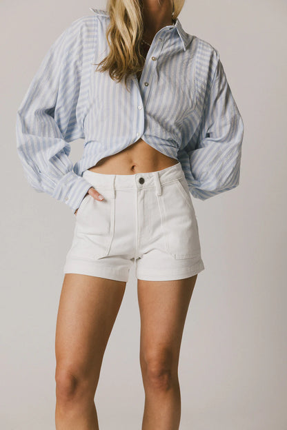 Maggie Utility Shorts in White