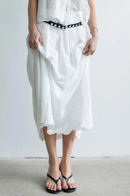 Chloe Embroidered Maxi Skirt