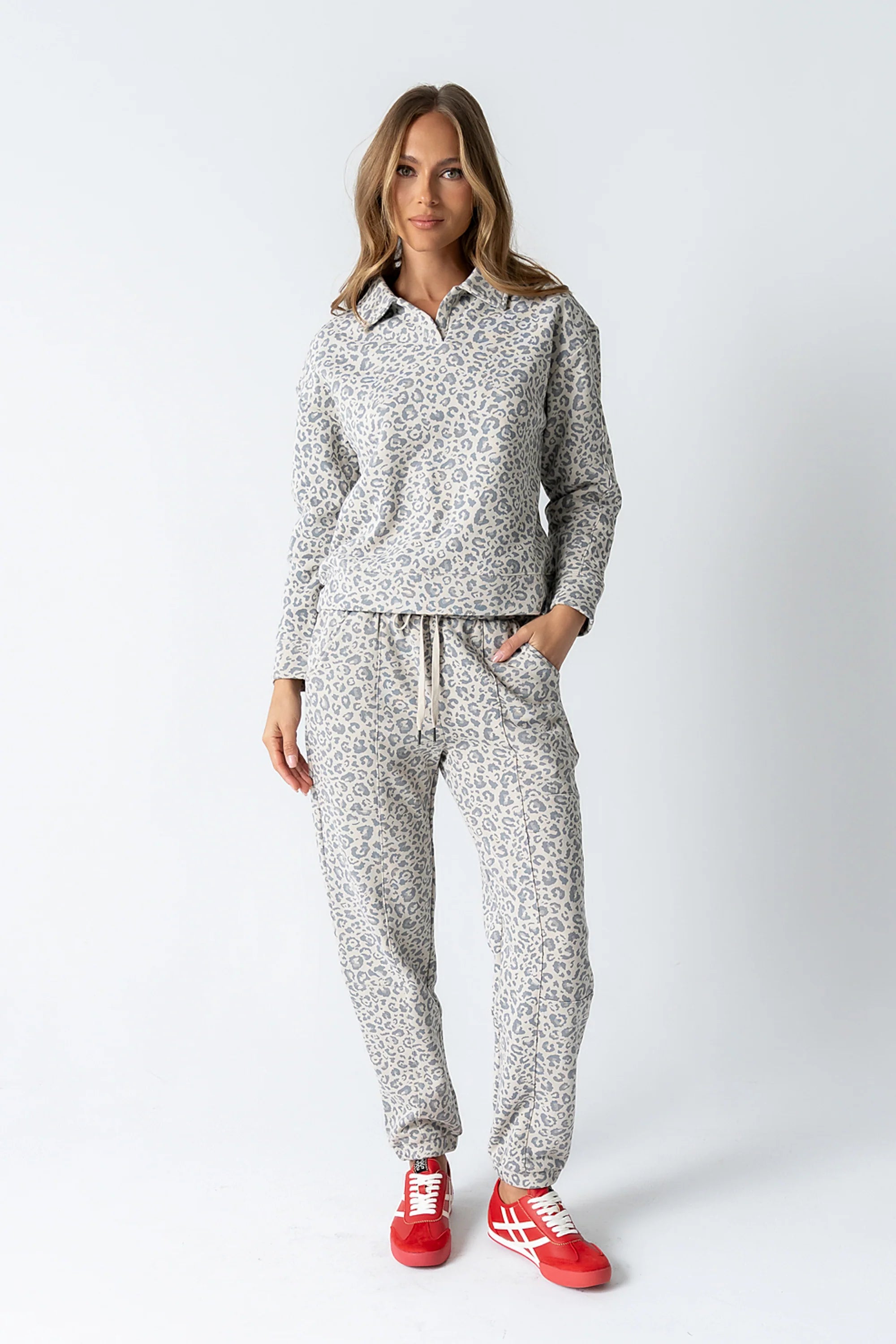 Patricia Barrel Sweatpants in Leopard FINAL SALE