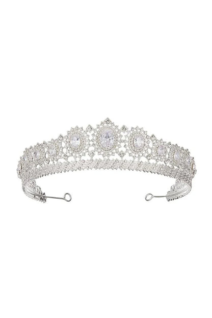 Silver Rhinestone Queen Crown