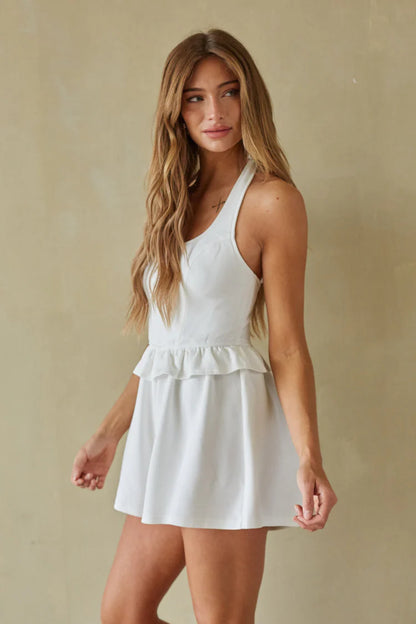 Trisha Halter Ruffle Romper