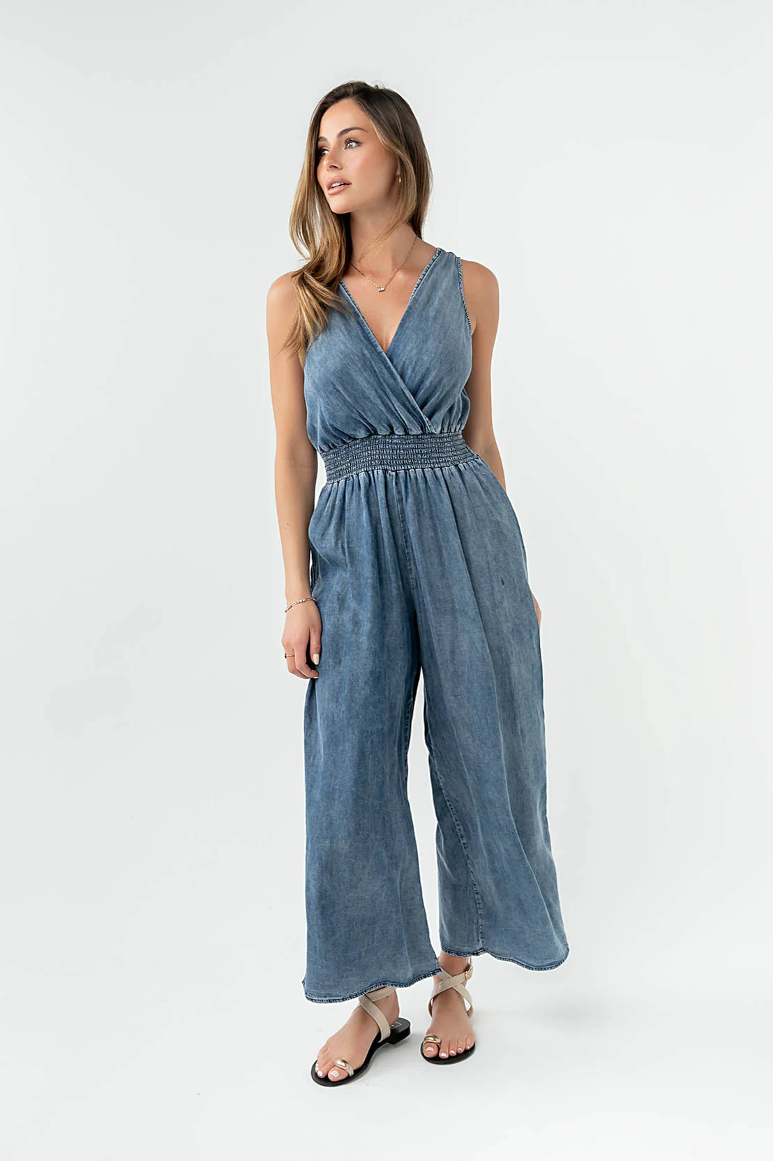 Kasie Smocked Jumpsuit