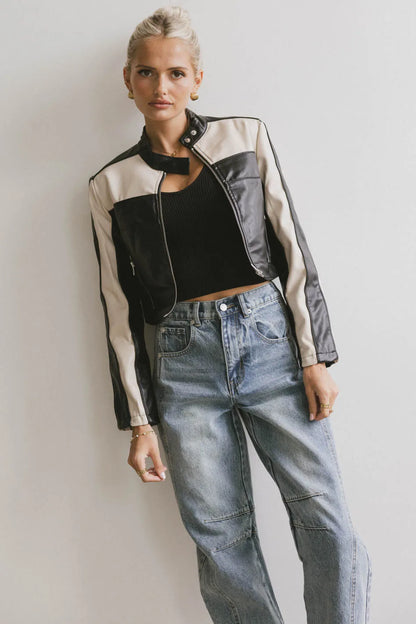 Leda Vegan Leather Jacket FINAL SALE