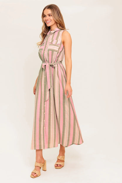 WINDSWEPT FIELDS MIDI DRESS OLIVE
