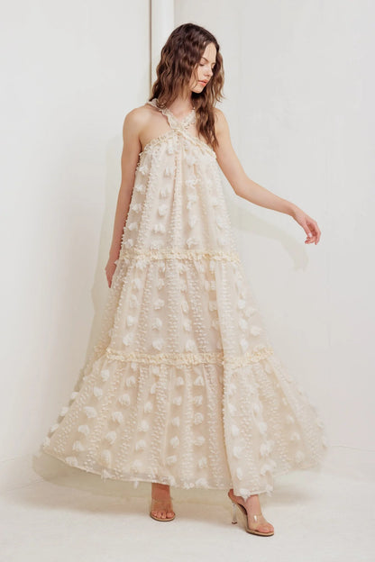 CLOUD NINE CROSS FRONT MAXI DRESS FINAL SALE