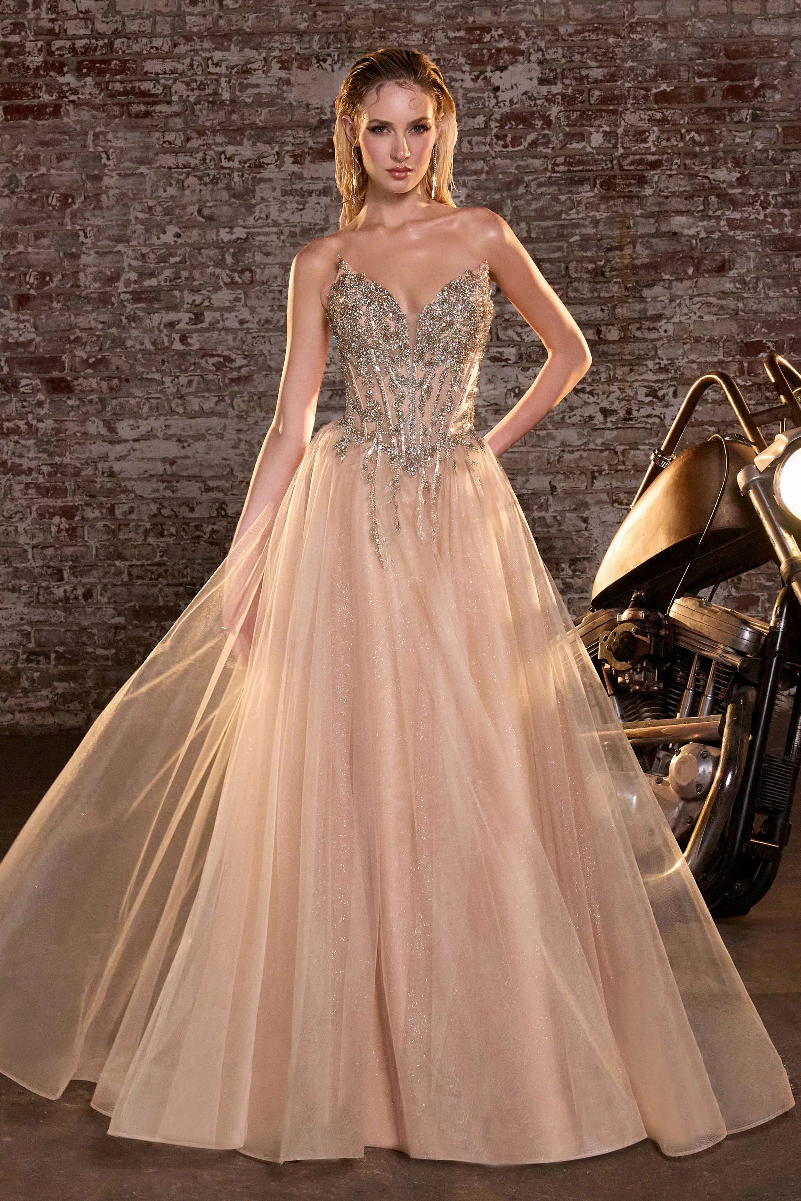 Jolia Gown A Line Corset Tulle Dress